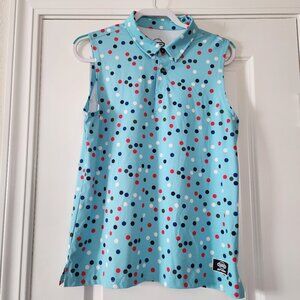 Golf Addict Sleeveless Golf Shirt Size Large. ITEM 1124253GS